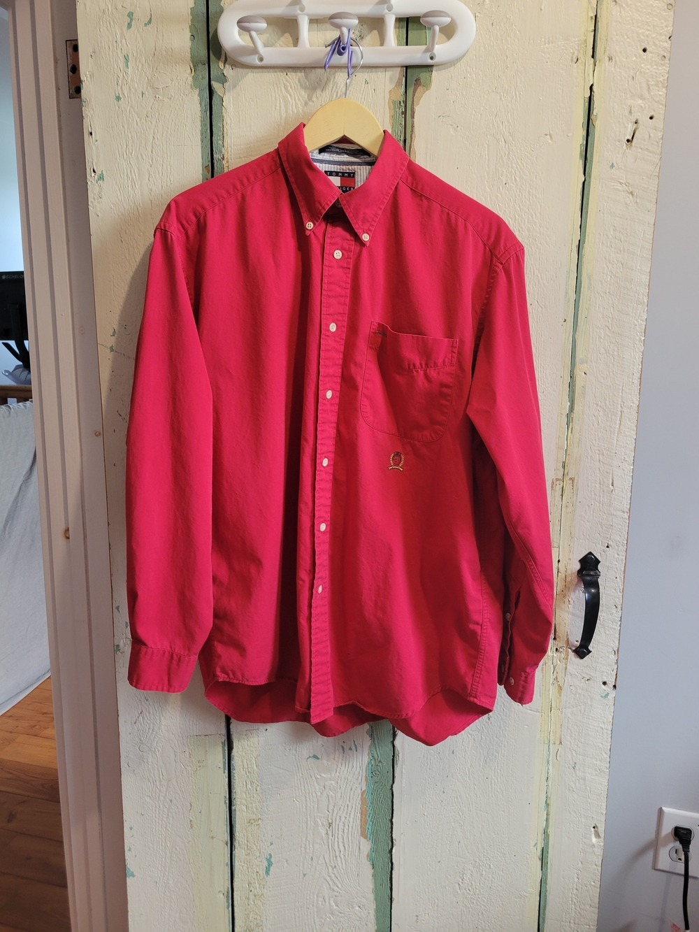 Vintage Tommy Hilfiger Button-Down Shirt - Great For Christmas